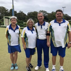 Chris Clements, Bev Seagg, Gary Carlson, Darrell How (Skip)